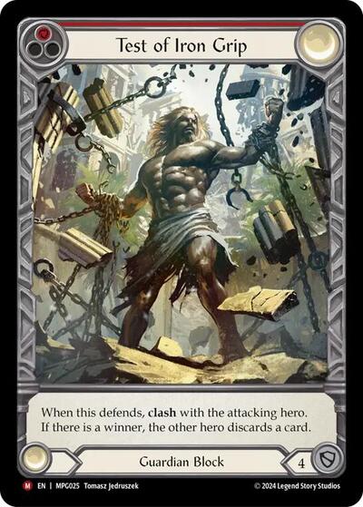 Test of Iron Grip (Extended Art) Mastery Pack Guardian card price