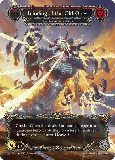 Blinding of the Old Ones (Marvel) Mastery Pack Guardian card price