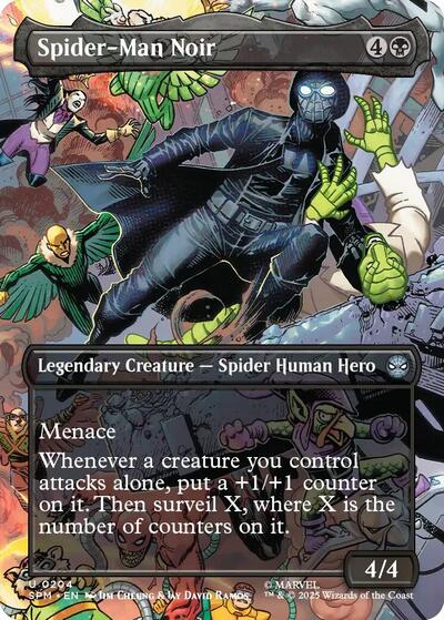 Spider Man Noir Borderless