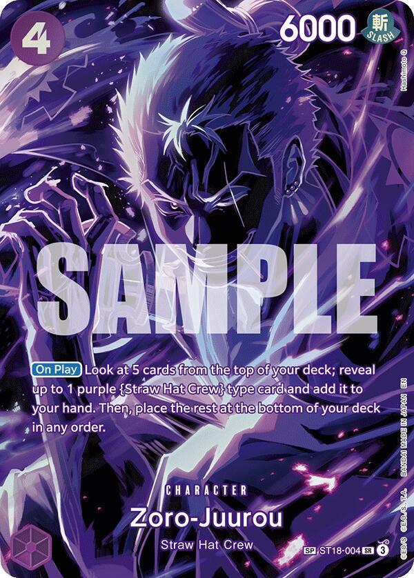 ONE PIECE CARD GAME ゾロ十郎sp Zoro-Juurou (SP) - Legacy of the Master - One Piece Card