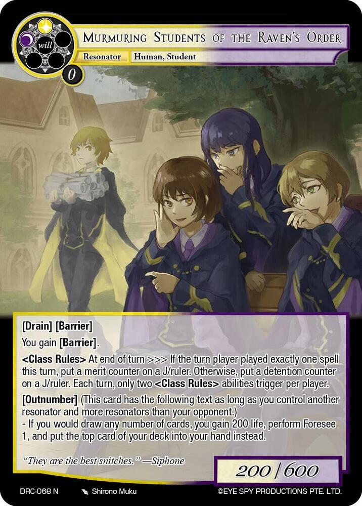 Murmuring Students of the Raven's Order