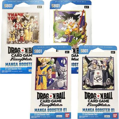 Manga Booster 01 Sleeved Booster Packs [Set of 4]