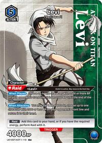 Levi (R*) - UE10ST: Attack on Titan Starter Deck - Union Arena card