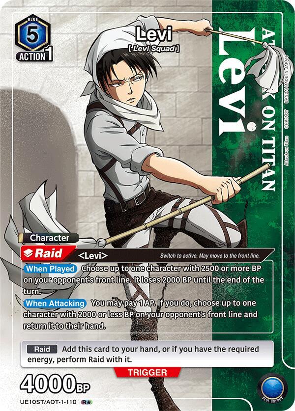 Levi (R*) - UE10ST: Attack on Titan Starter Deck - Union Arena