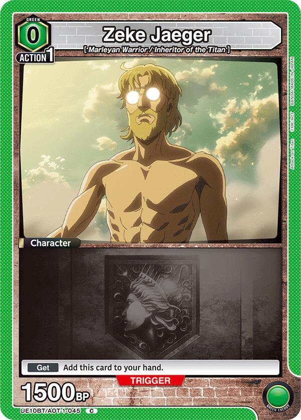 Zeke Jaeger (045) - UE10BT: Attack on Titan - Union Arena