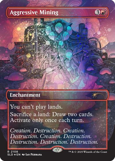 Aggressive Mining Galaxy Foil