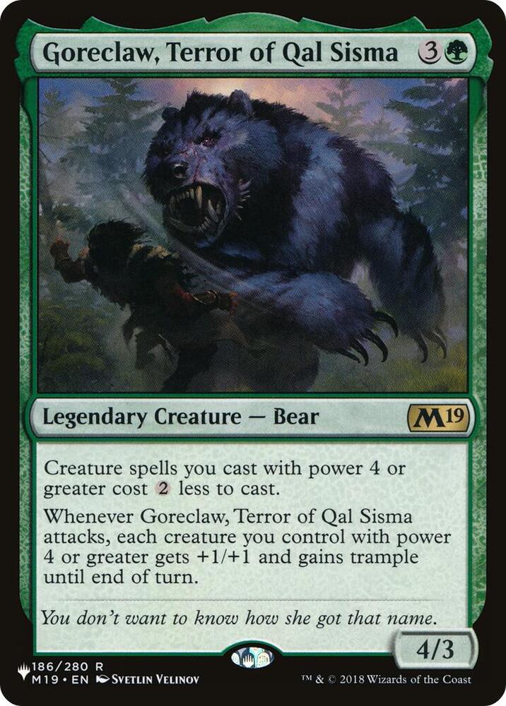 Goreclaw, Terror of Qal Sisma - The List Reprints - Magic: The