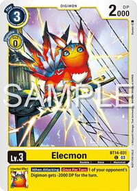 Elecmon (BT14-031) (Time Stranger Demo Deck)