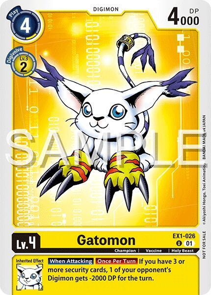 Gatomon Time Stranger Demo Deck digimon card