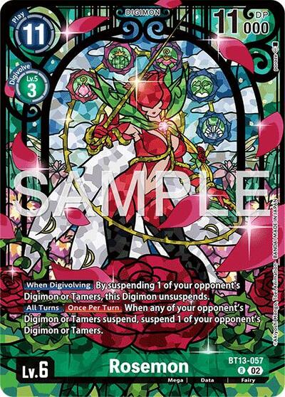Rosemon (Premium Heroines Set Ver.2) Versus Royal Knights Rare Digimon card — value and price
