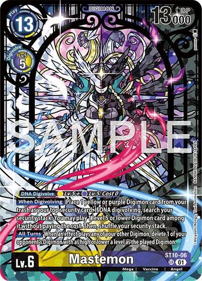 Mastemon (Premium Heroines Set Ver.2) Starter Deck 10: Parallel World Tactician Super Rare Digimon card — value and price