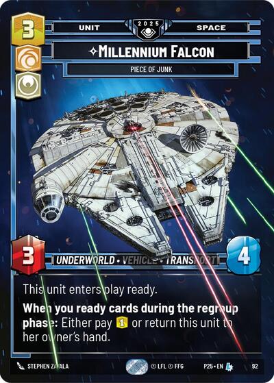 Millennium Falcon - Piece of Junk card