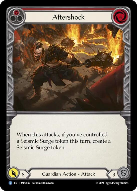 Flesh and Blood 公正の守護 Aftershock (Red) - Mastery Pack Guardian - Flesh and Blood TCG