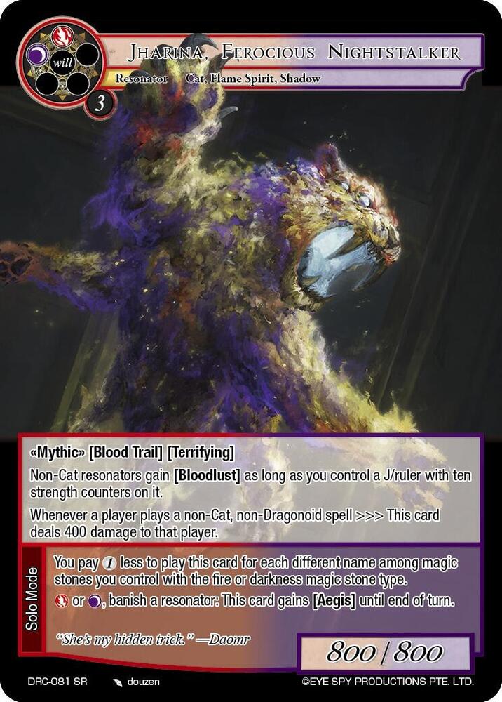 Jharina, Ferocious Nightstalker