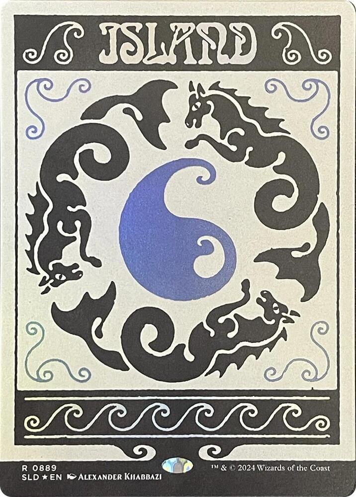 島/ SLD 889 Foil 英語4枚 Island (0889) (Rainbow Foil) - Secret