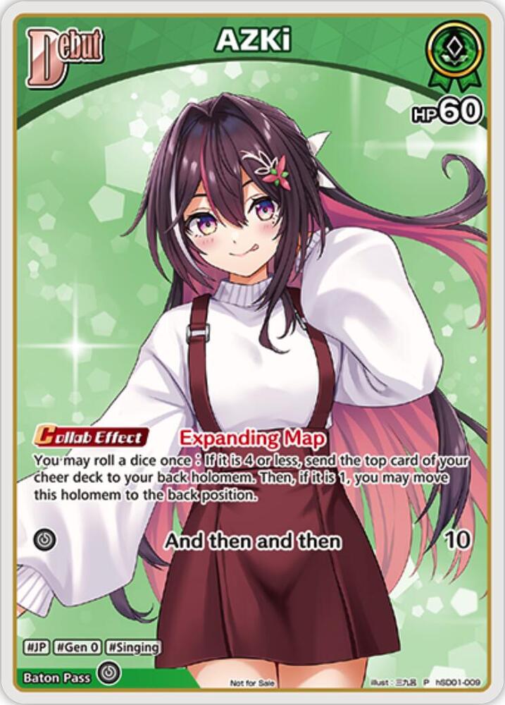 未使用】AZKi ホロライブ オフィシャルカードゲーム P hSD01-009 AZKi (P) (hSD01-009) - hololive OFFICIAL CARD GAME Promos