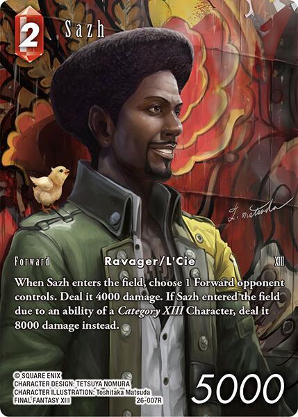 Sazh (Full Art) - Gunslinger in the Abyss - Final Fantasy TCG