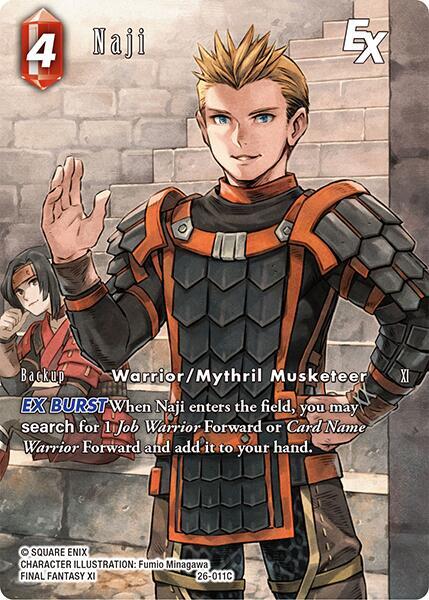 Naji EX (Full Art) - Gunslinger in the Abyss - Final Fantasy TCG