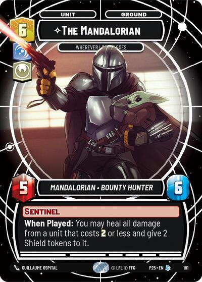 The Mandalorian - Wherever I Go, He Goes card