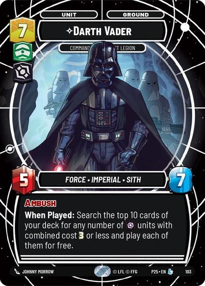 Darth Vader - Commanding the First Legion card