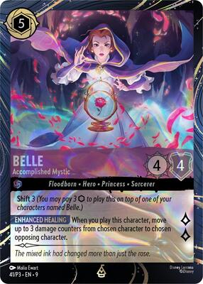 ロルカナ　BELLE Belle - Accomplished Mystic - Disney Lorcana Promo Cards