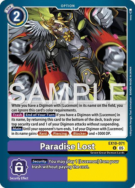Paradise Lost - Sinister Order - Digimon Card Game - TCGplayer.com