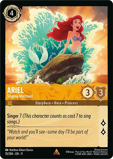Ariel - Singing Mermaid - Fabled - Disney Lorcana - TCGplayer.com
