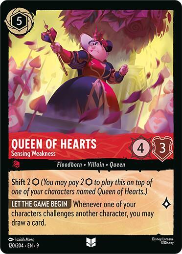Queen of Hearts - Sensing Weakness - Fabled - Disney Lorcana