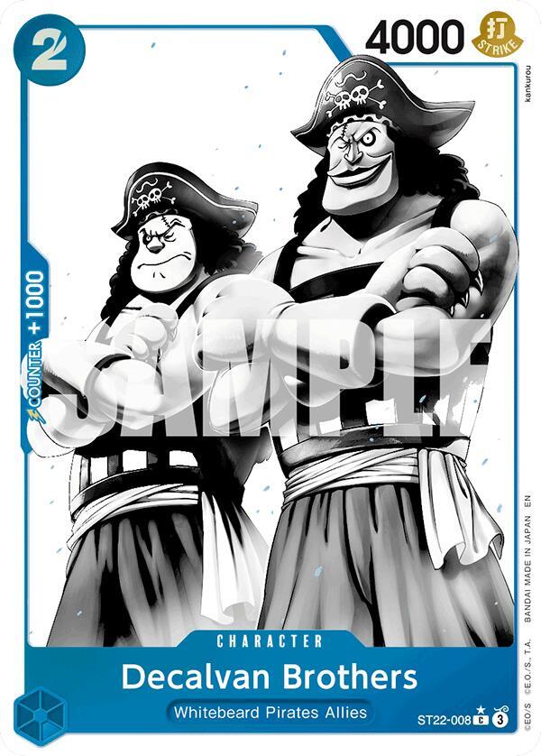 Decalvan Brothers Parallel onepiece card