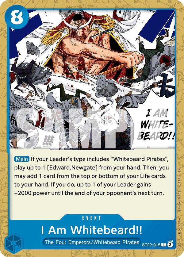 I Am Whitebeard onepiece card