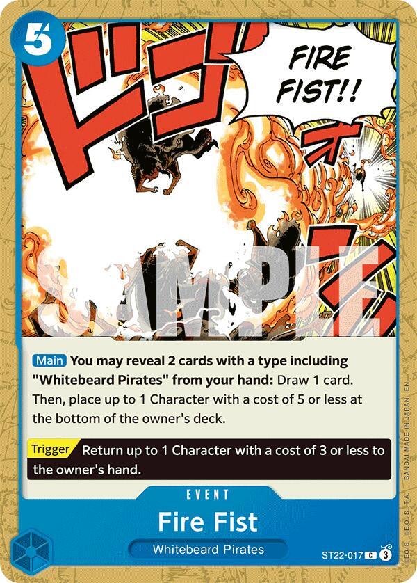 Fire Fist onepiece card