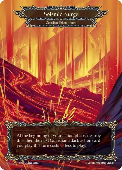 Seismic Surge (Lava) (Marvel) Mastery Pack Guardian Marvel Flesh and Blood card — value and price