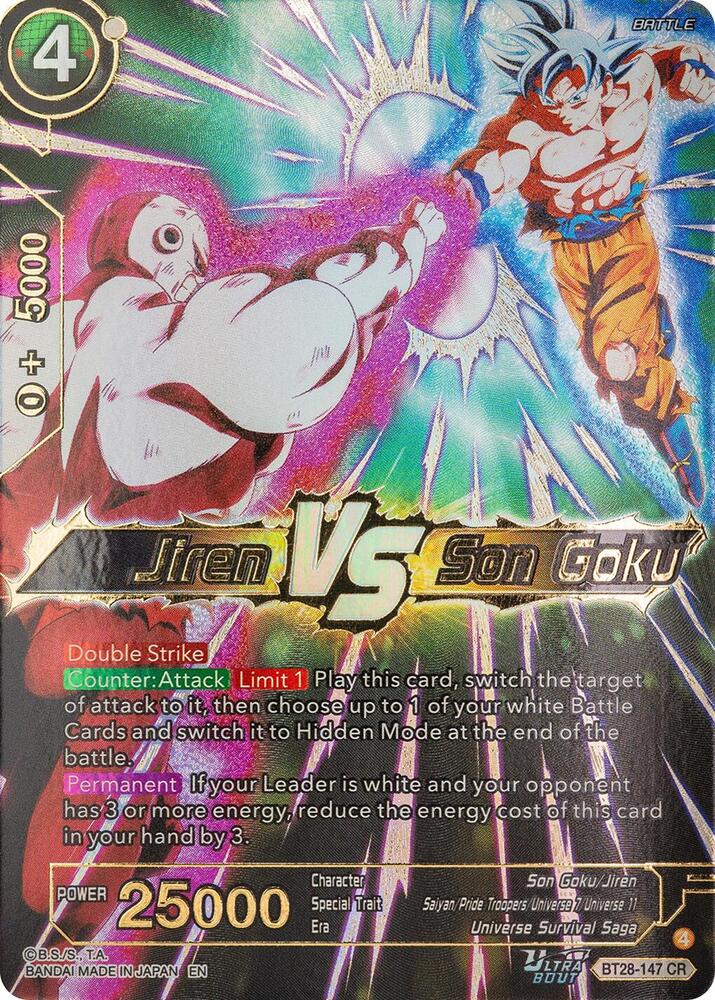 jiren dragon ball super card game Dragon Ball Super Card Game Jiren, Alien Power BT10-151 UC Parallel FOIL