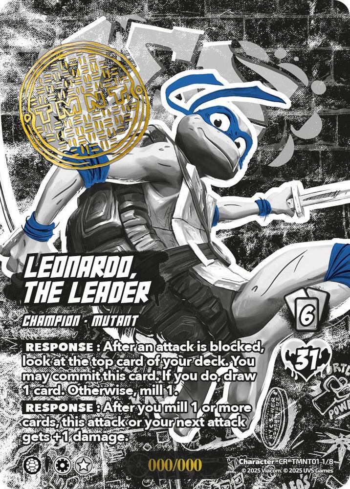 ヒーロー Leonardo, the Leader (Serial Numbered) - Teenage Mutant Ninja