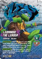 ラ*ネ様 マスター(カドマサル) マナトット(パラレル) カードヒーロー　任天堂 Leonardo, the Leader - Teenage Mutant Ninja Turtles - UniVersus