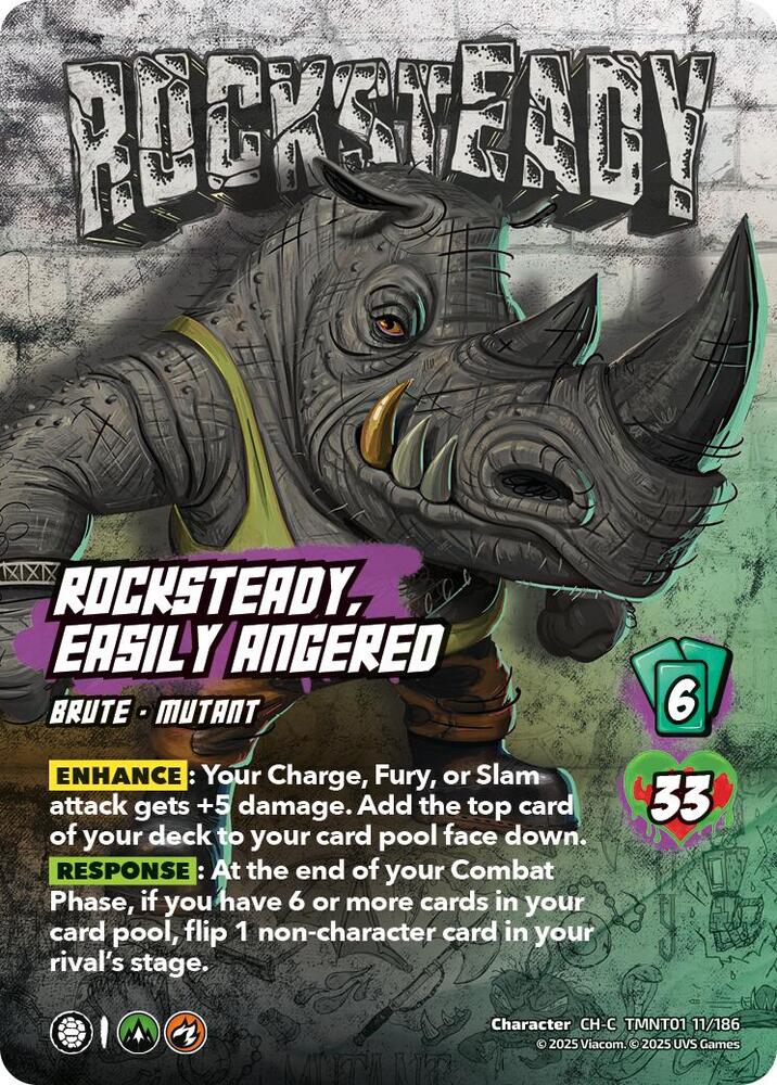 Rocksteady, Easily Angered - Teenage Mutant Ninja Turtles