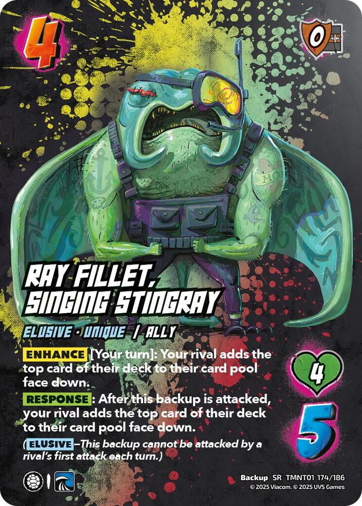 Ray Fillet, Singing Stingray - Teenage Mutant Ninja Turtles