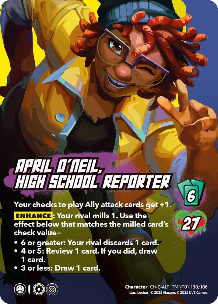 April O'Neil, High School Reporter (Alternate Art) - Teenage