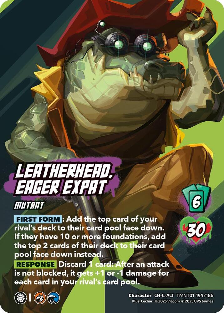 Leatherhead, Eager Expat (Alternate Art) - Teenage Mutant Ninja