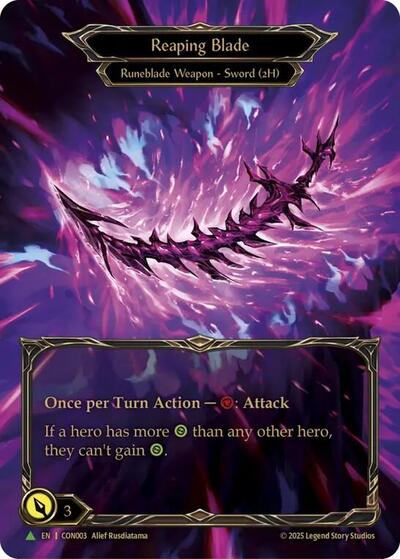 Reaping Blade - CON003 Flesh and Blood: Promo Cards card price