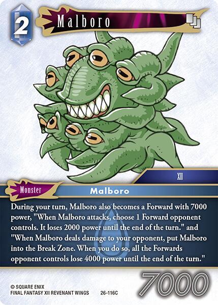 Malboro - Gunslinger in the Abyss - Final Fantasy TCG - TCGplayer.com