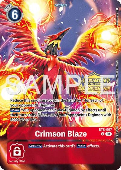 Crimson Blaze (Championship 25-26 Tamers Pack Season 1) New Awakening card price