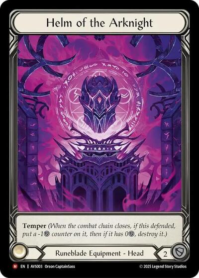 Helm of the Arknight Armory Deck: Legends Viserai card price