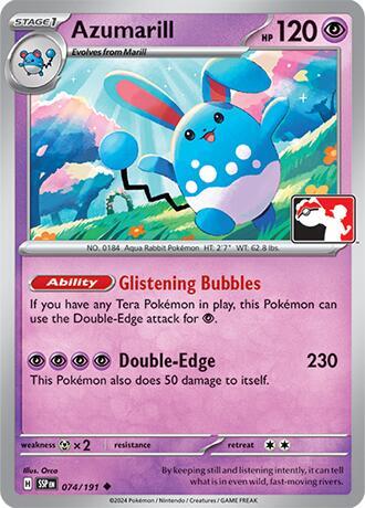Azumarill 074/191 from Prize Pack Series Cards