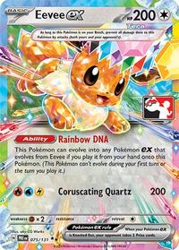 Eevee ex - 075/131 - Prize Pack Series Cards - Pokemon card