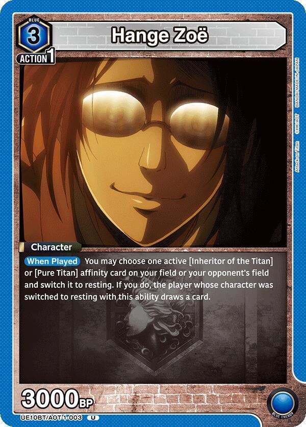 Hange Zoe (003) - UE10BT: Attack on Titan - Union Arena
