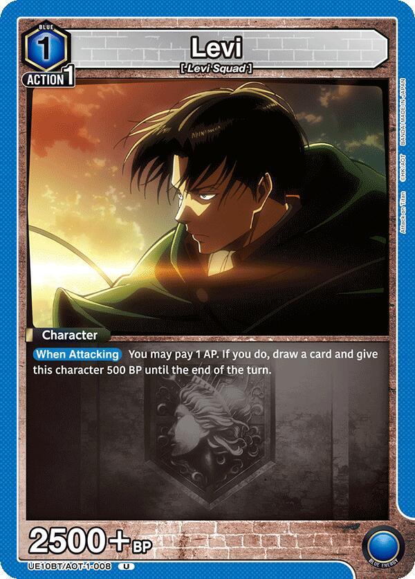 Levi (008) - UE10BT: Attack on Titan - Union Arena - TCGplayer.com