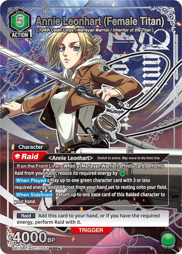 Annie Leonhart (Female Titan) (SR*) - UE10BT: Attack on Titan