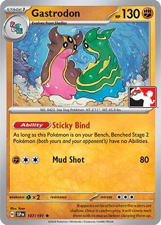 Gastrodon 107/191 from Prize Pack Series Cards