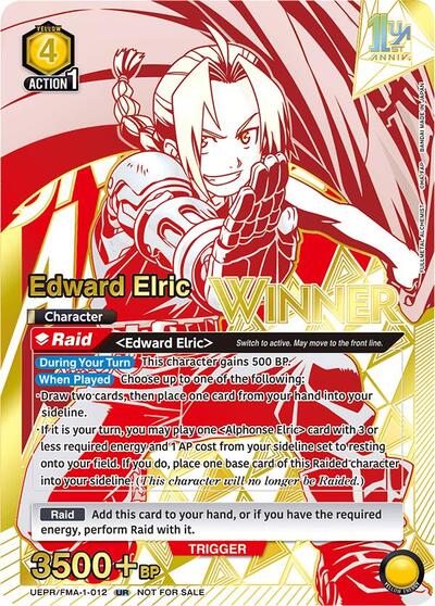 Edward Elric (012) (Winner) card